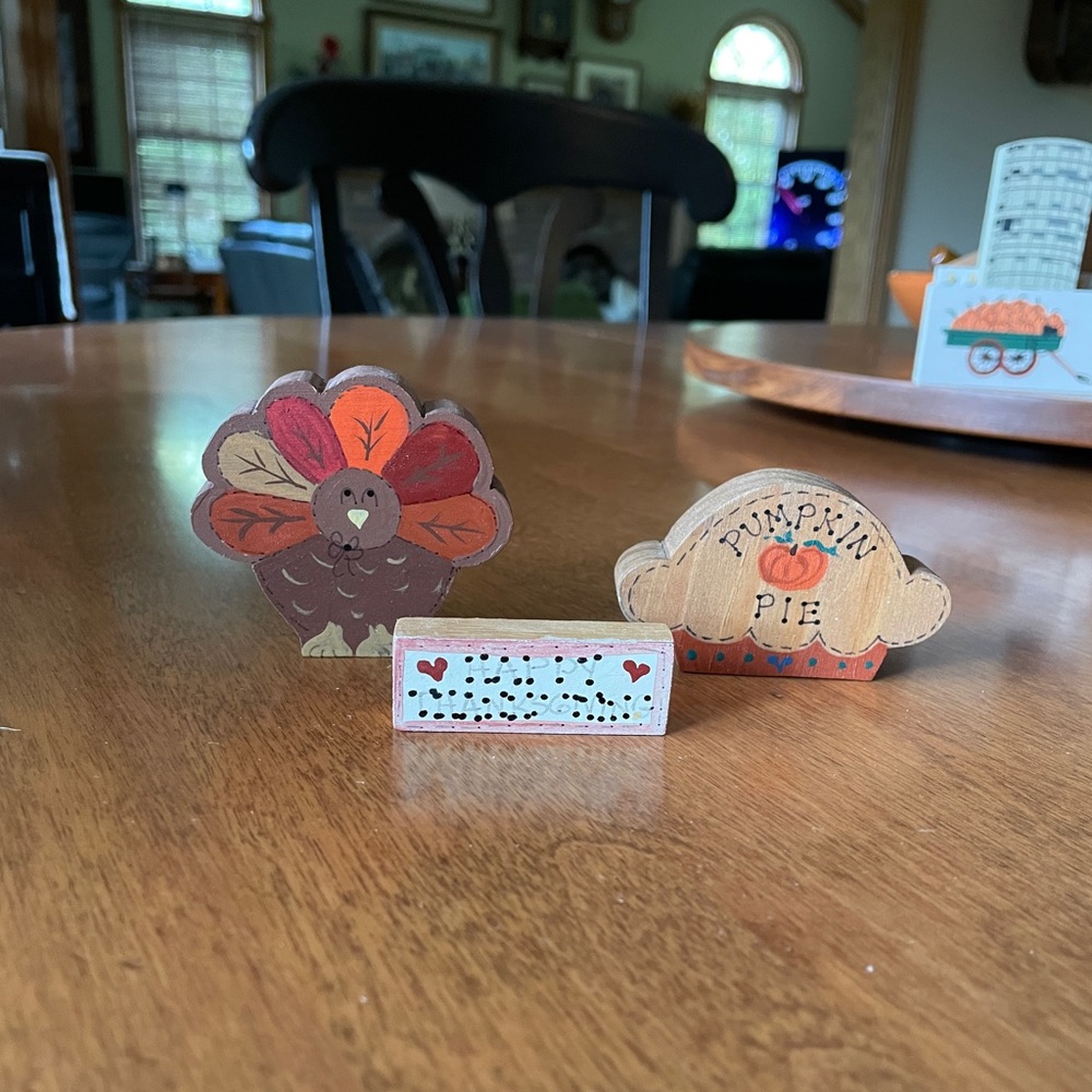 Vintage Fall / Thanksgiving Mini Wood Decor